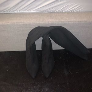 Zara Thigh High Knit High Heel Boots